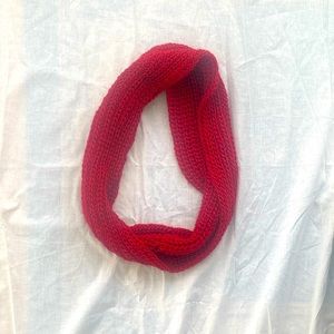 Red Quilted Infinity Scarf